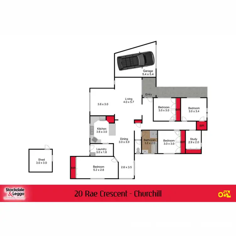 Floorplan of Homely house listing, 20 Rae Crescent, Churchill VIC 3842