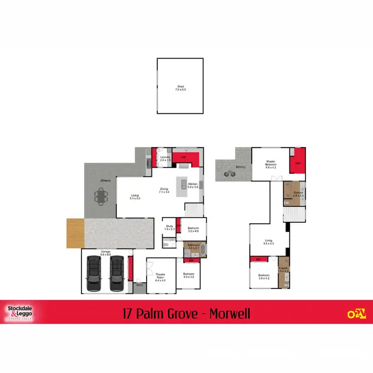 Floorplan of Homely house listing, 17 Palm Grove, Morwell VIC 3840