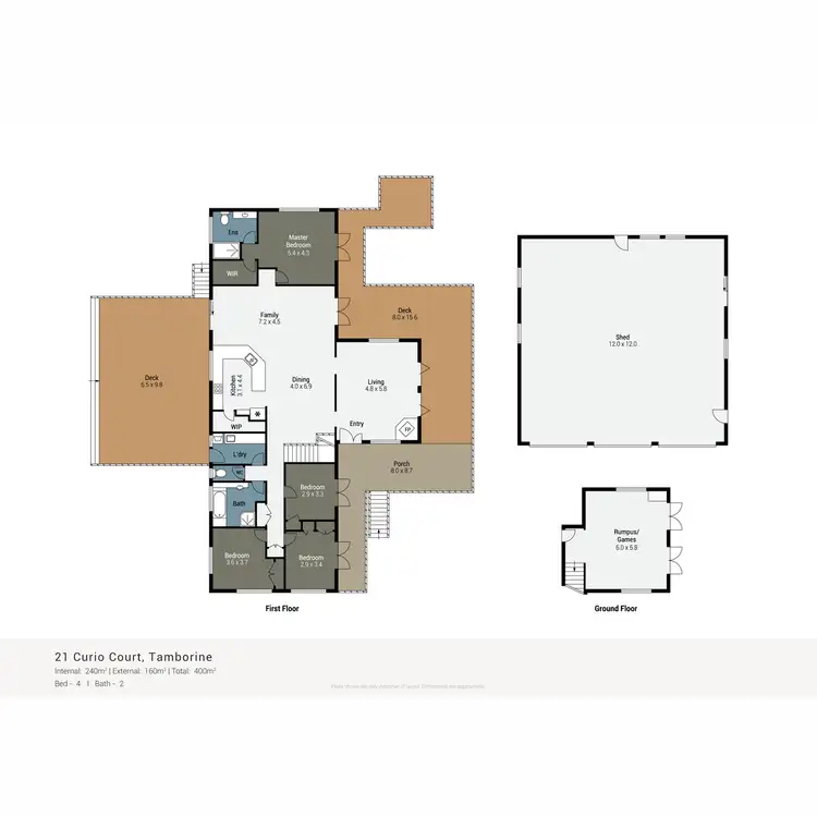 Floorplan of Homely rural property listing, 21 - 23 Curio Court, Tamborine QLD 4270