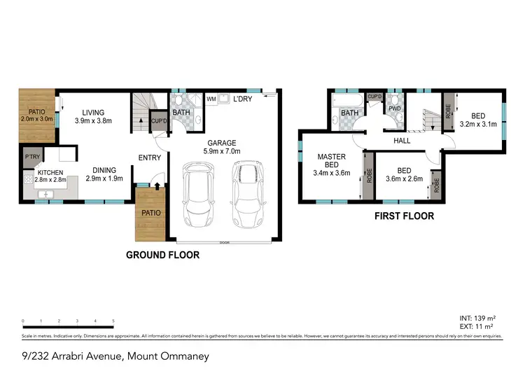 Floorplan of Homely townhouse listing, 9/232 Arrabri Avenue, Mount Ommaney QLD 4074