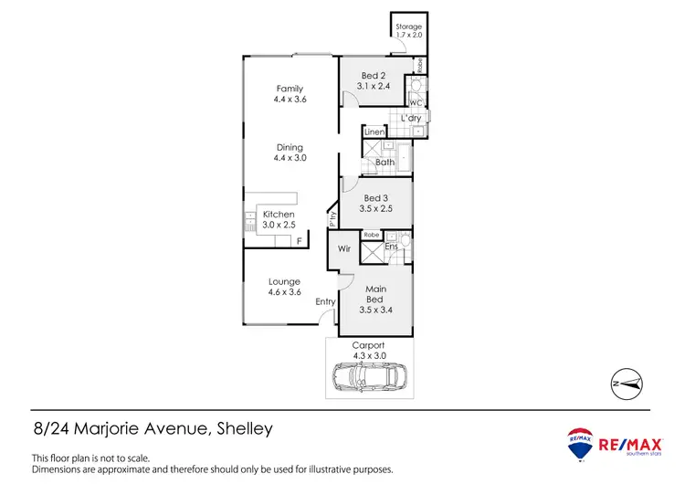 Floorplan of Homely unit listing, 8/24 Marjorie Avenue, Shelley WA 6148