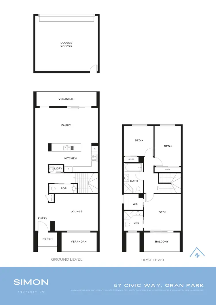 Floorplan of Homely terrace listing, 57 Civic Way, Oran Park NSW 2570