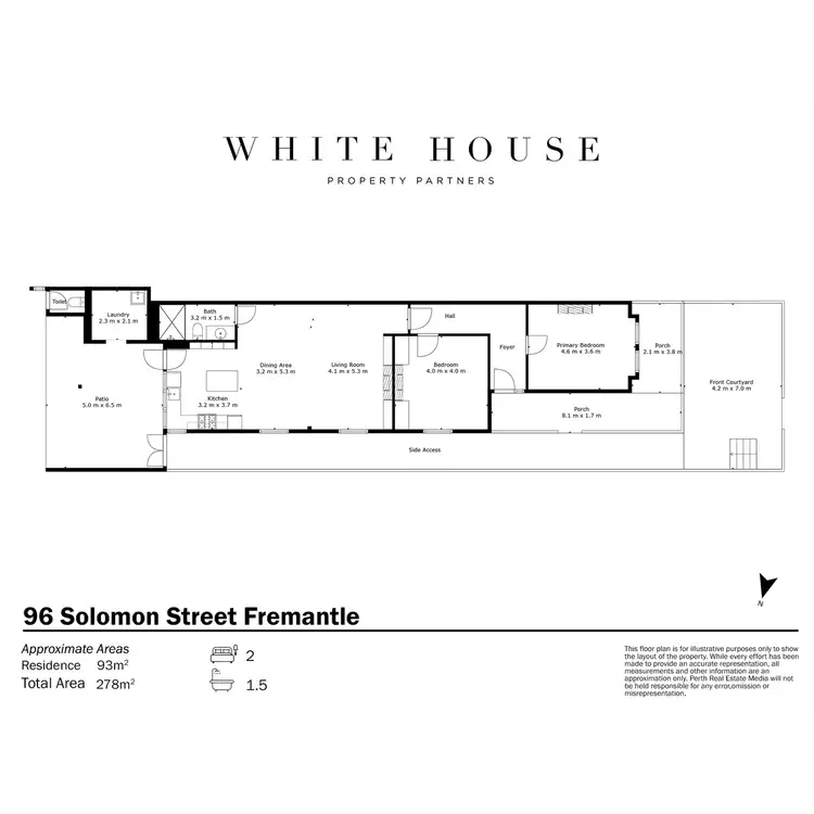 Floorplan of Homely house listing, 96 Solomon Street, Fremantle WA 6160