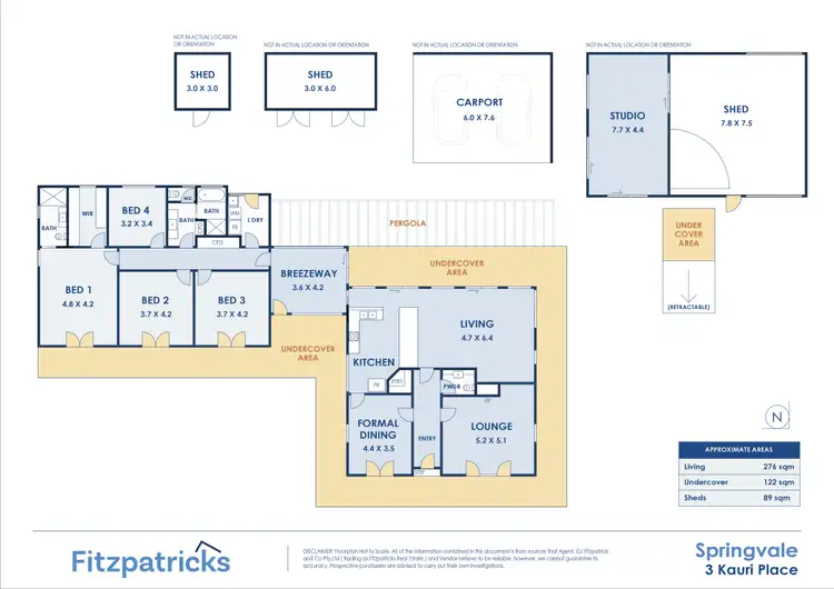 Floorplan of Homely house listing, 3 Kauri Place, Springvale NSW 2650