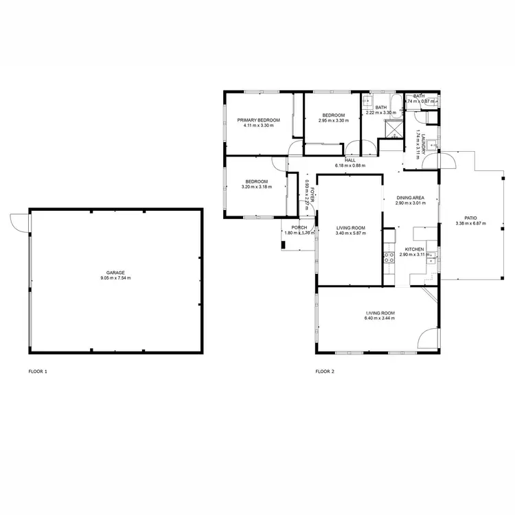 Floorplan of Homely house listing, 18 Kendalls Road, Avoca QLD 4670