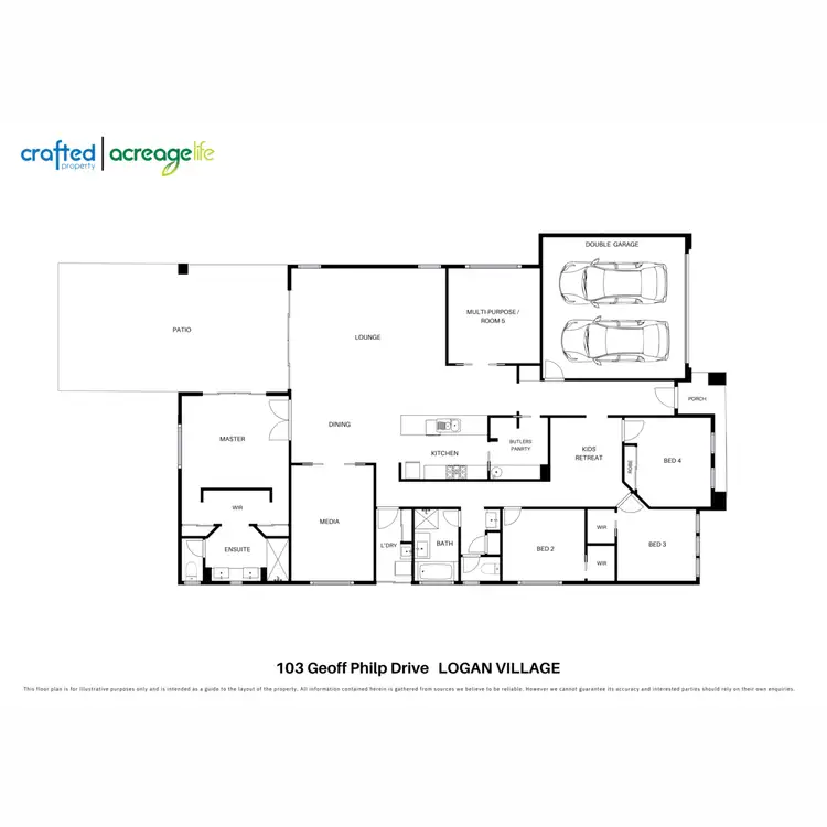 Floorplan of Homely rural property listing, 103 Geoff Philp Drive, Logan Village QLD 4207