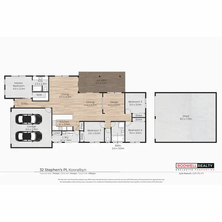 Floorplan of Homely house listing, 32 Stephens Place, Kooralbyn QLD 4285