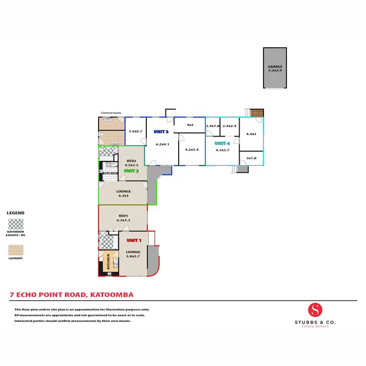 Floorplan of Homely block of units listing, 7 Echo Point Road, Katoomba NSW 2780