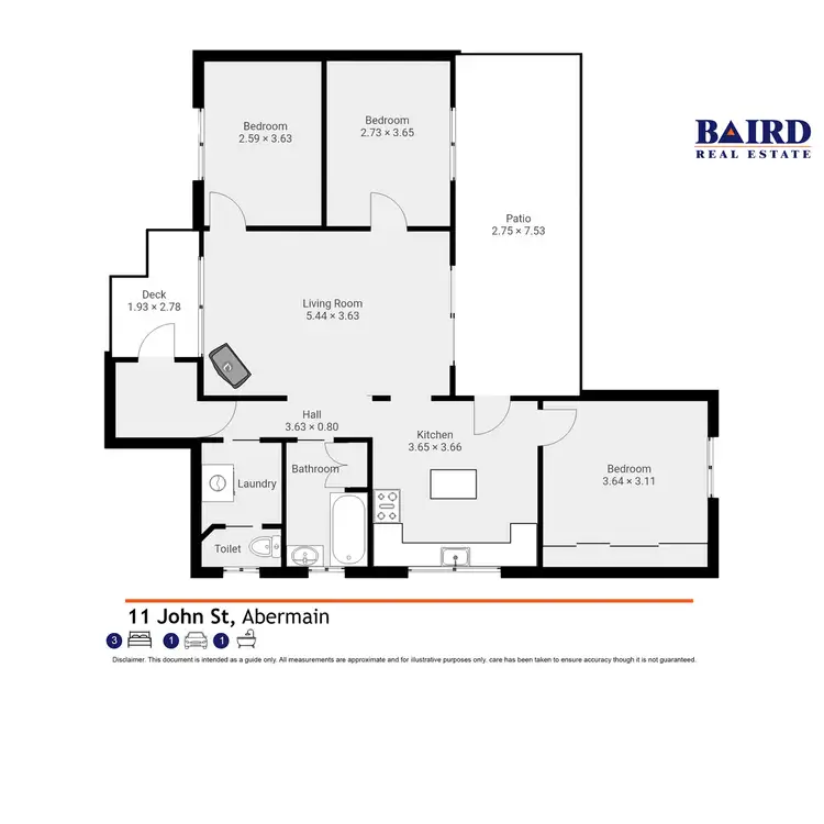 Floorplan of Homely house listing, 11 John Street, Abermain NSW 2326