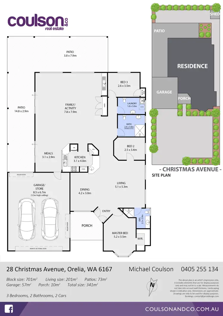 Floorplan of Homely house listing, 28 Christmas Avenue, Orelia WA 6167