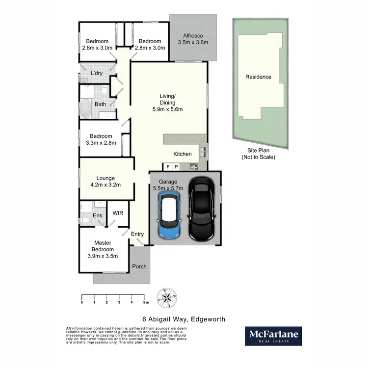 Floorplan of Homely house listing, 6 Abigail Way, Edgeworth NSW 2285