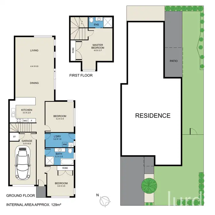 Floorplan of Homely semi-detached listing, 2/56 Greta Street, Aberdare NSW 2325