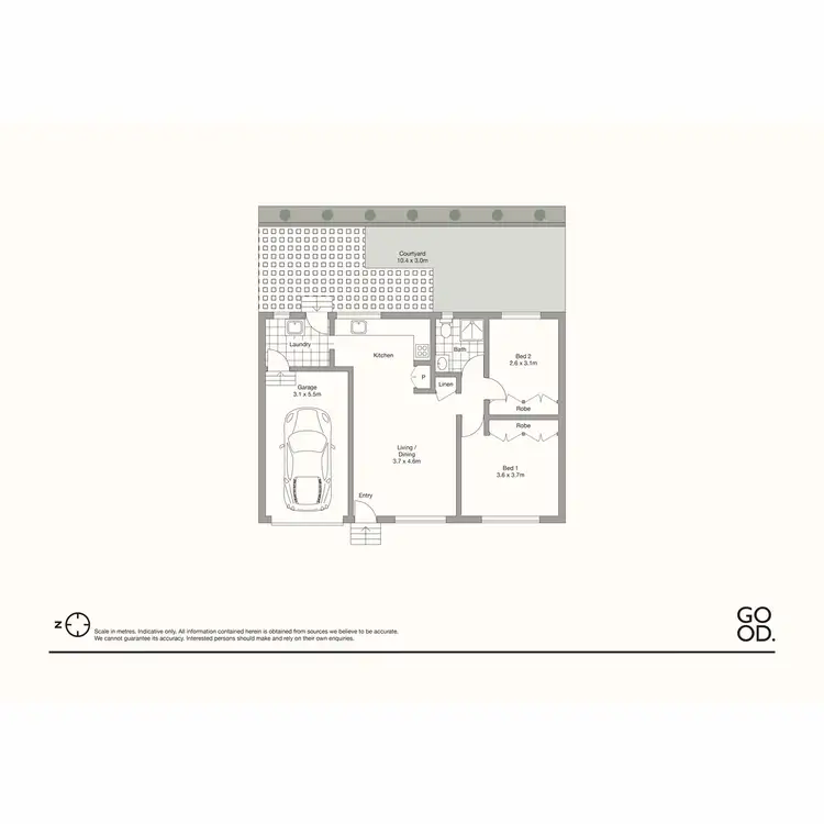 Floorplan of Homely unit listing, 3/31 Moloney Street, North Toowoomba QLD 4350
