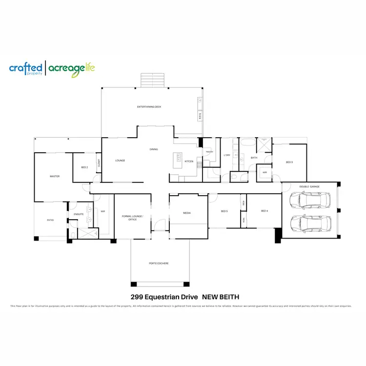 Floorplan of Homely rural property listing, 299 Equestrian Drive, New Beith QLD 4124