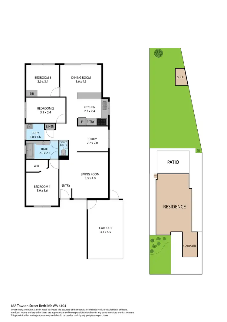 Floorplan of Homely house listing, 18A Towton Street, Redcliffe WA 6104