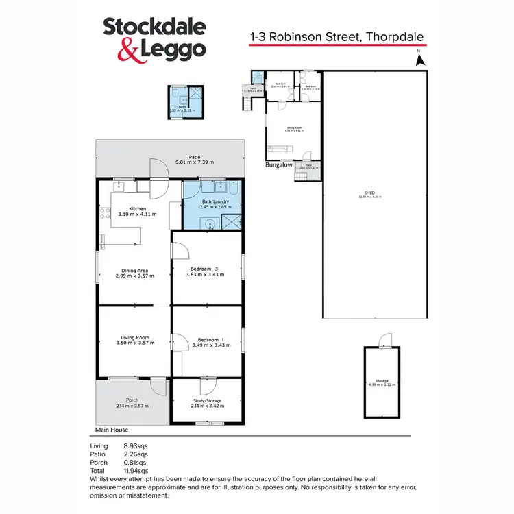 Floorplan of Homely house listing, 1-3 Robinson Street, Thorpdale VIC 3835