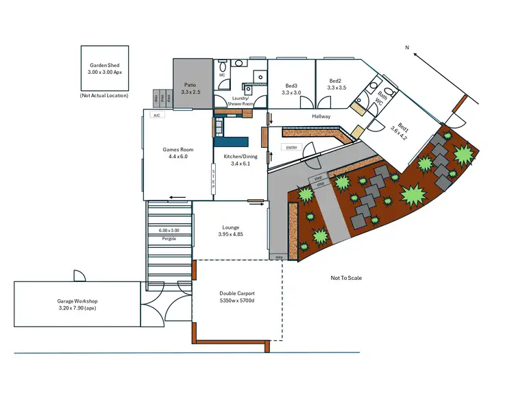 Floorplan of Homely house listing, 6 Dixon Place, Kardinya WA 6163