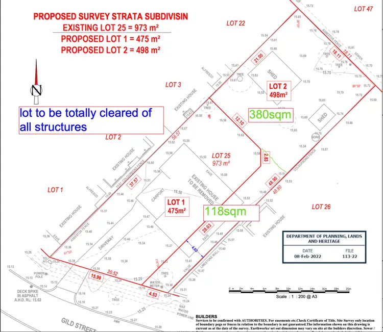 Floorplan of Homely land listing, 37 Gild Street, Cloverdale WA 6105