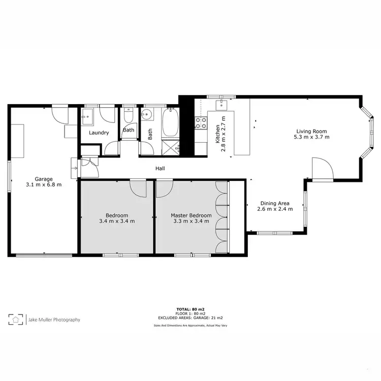 Floorplan of Homely unit listing, 1/40 Jubilee Highway West, Mount Gambier SA 5290