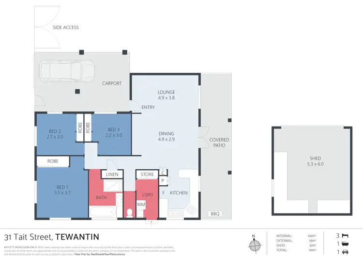 Floorplan of Homely house listing, 31 Tait Street, Tewantin QLD 4565