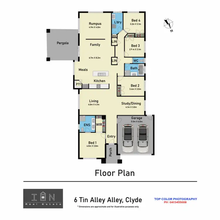 Floorplan of Homely house listing, 6 Tin Alley Avenue, Clyde VIC 3978
