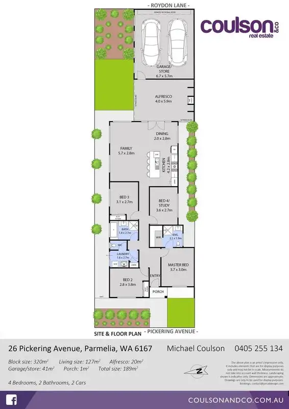 Floorplan of Homely house listing, 26 Pickering Avenue, Parmelia WA 6167