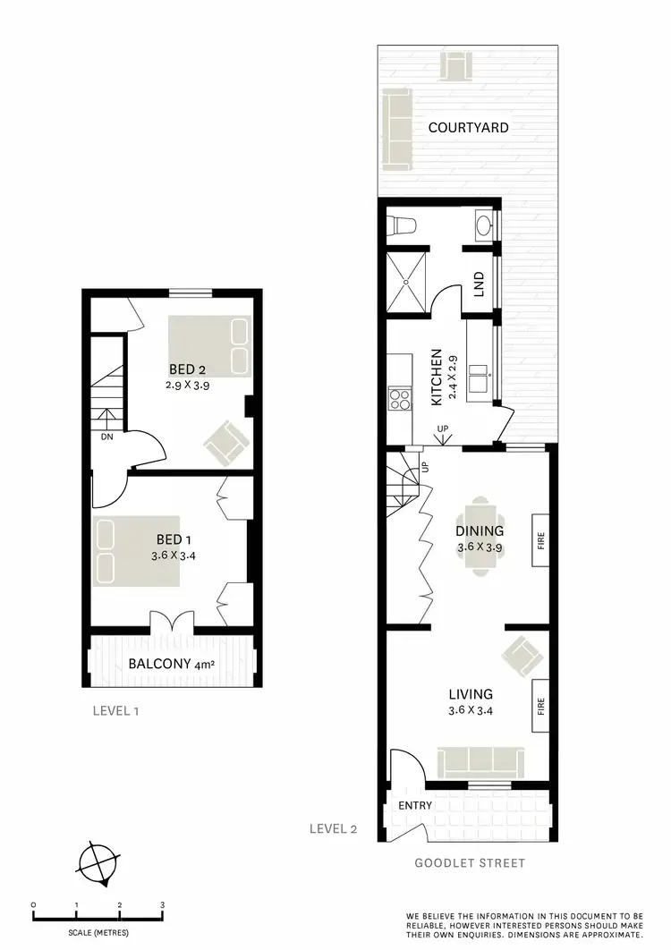 Floorplan of Homely terrace listing, 135 Goodlet Street, Surry Hills NSW 2010