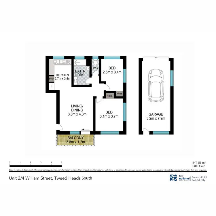 Floorplan of Homely apartment listing, 2/4 William Street, Tweed Heads South NSW 2486