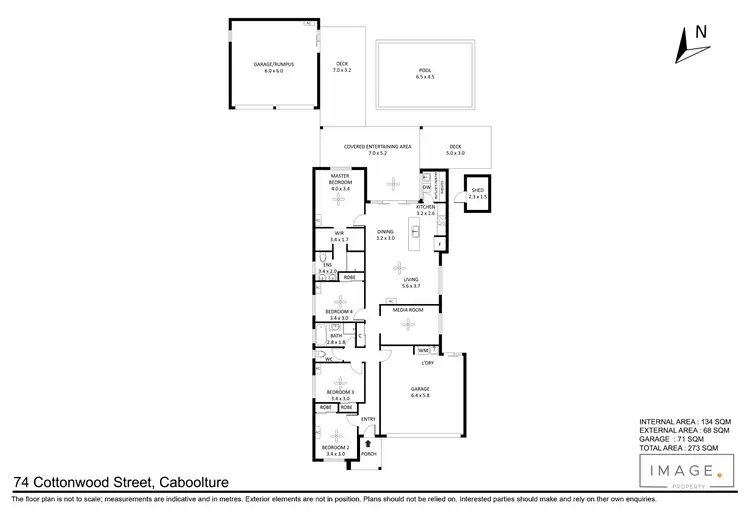 Floorplan of Homely house listing, 74 Cottonwood Street, Caboolture QLD 4510