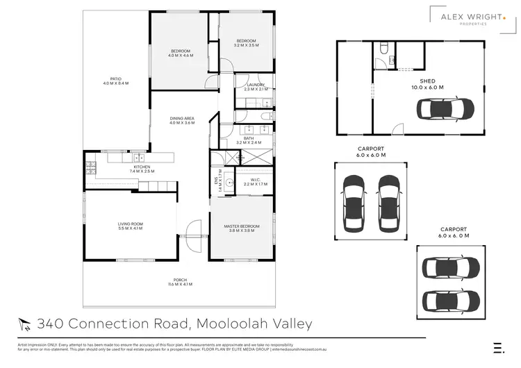 Floorplan of Homely house listing, 340 Connection Road, Mooloolah Valley QLD 4553
