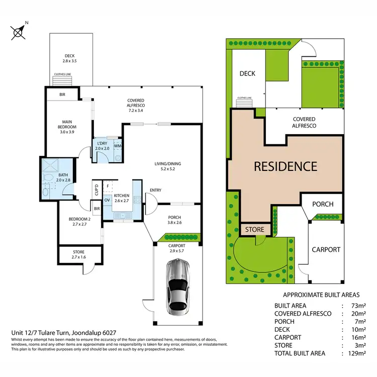 Floorplan of Homely house listing, 12/7 Tulare Turn, Joondalup WA 6027