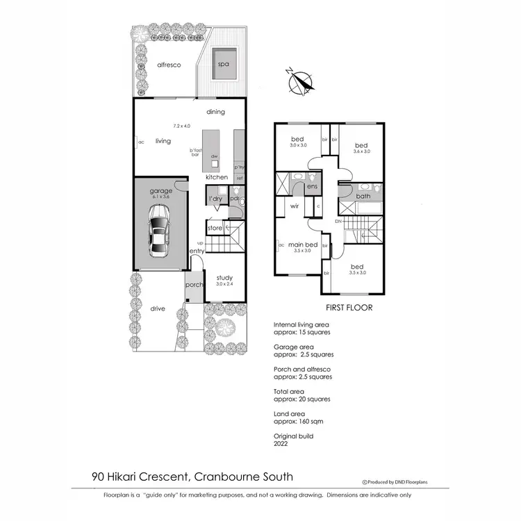 Floorplan of Homely townhouse listing, 90 Hikari Crescent, Cranbourne South VIC 3977