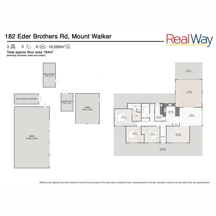 Floorplan of Homely house listing, 182 Eder Brothers Road, Mount Walker QLD 4340