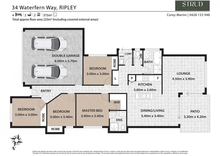 Floorplan of Homely house listing, 34 Waterfern Way, Ripley QLD 4306