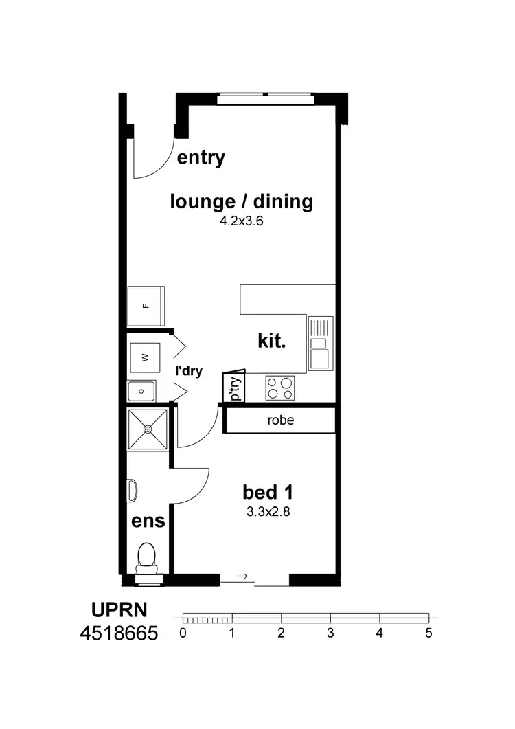 Floorplan of Homely unit listing, 6/46 Wilton Street, Merewether NSW 2291