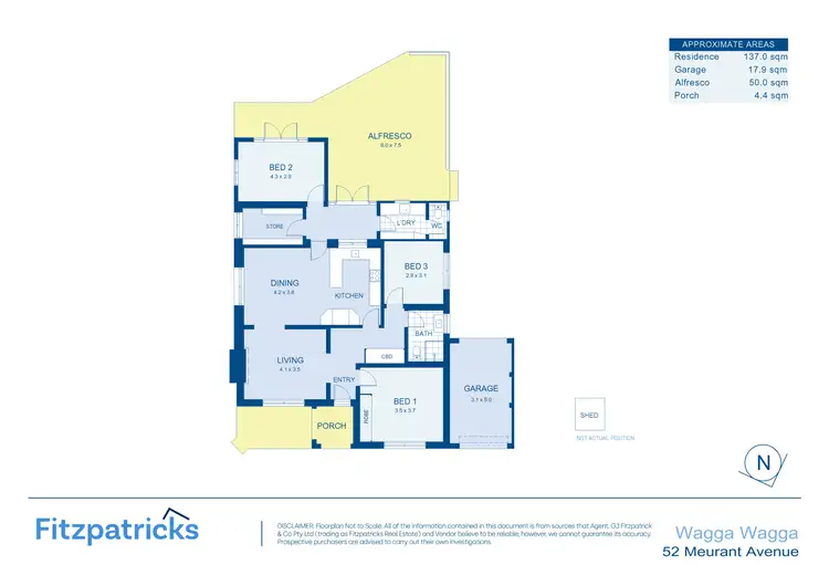 Floorplan of Homely house listing, 52 Meurant Avenue, Wagga Wagga NSW 2650