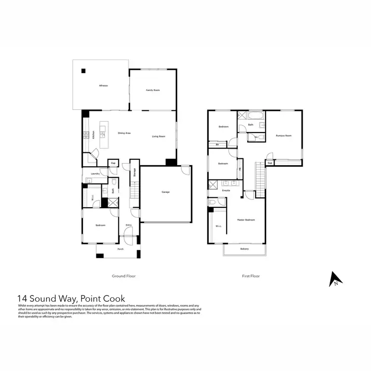 Floorplan of Homely house listing, 14 Sound Way, Point Cook VIC 3030