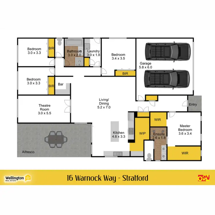 Floorplan of Homely house listing, 16 Warnock Way, Stratford VIC 3862
