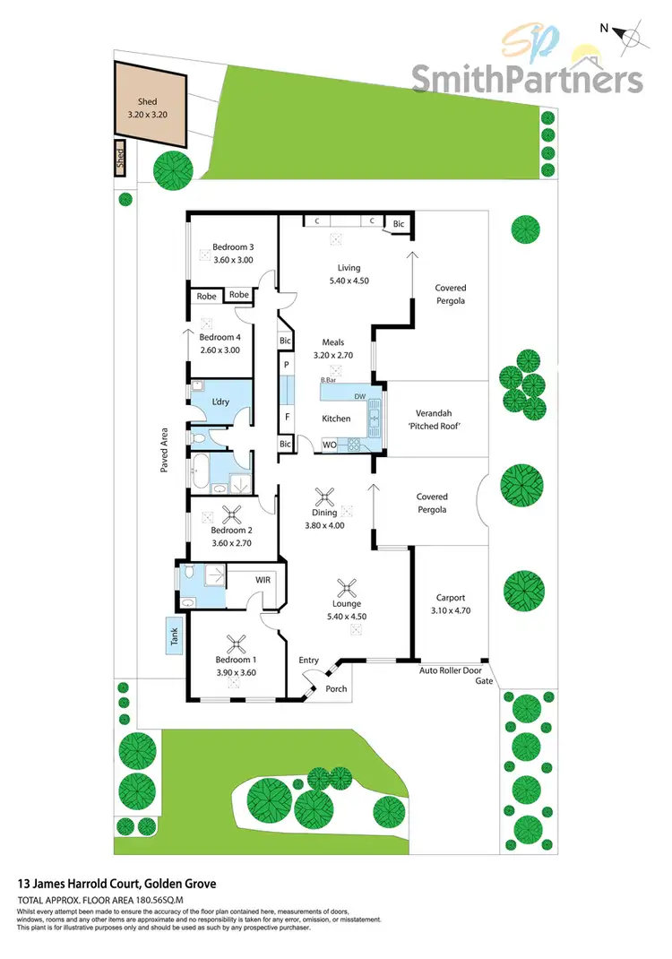 Floorplan of Homely house listing, 13 James Harrold Court, Golden Grove SA 5125