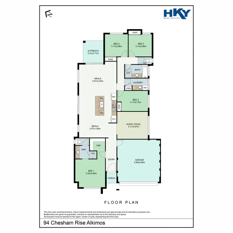 Floorplan of Homely house listing, 94 Chesham Rise, Alkimos WA 6038