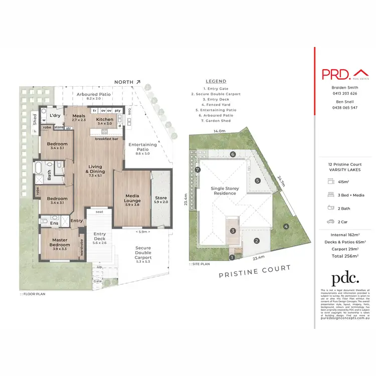 Floorplan of Homely house listing, 12 Pristine Court, Varsity Lakes QLD 4227