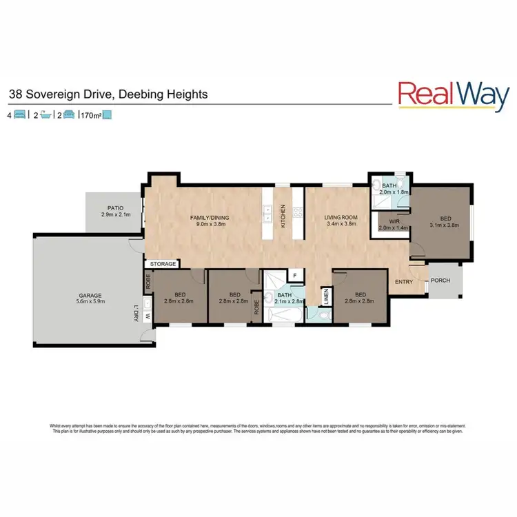 Floorplan of Homely house listing, 38 Sovereign Drive, Deebing Heights QLD 4306