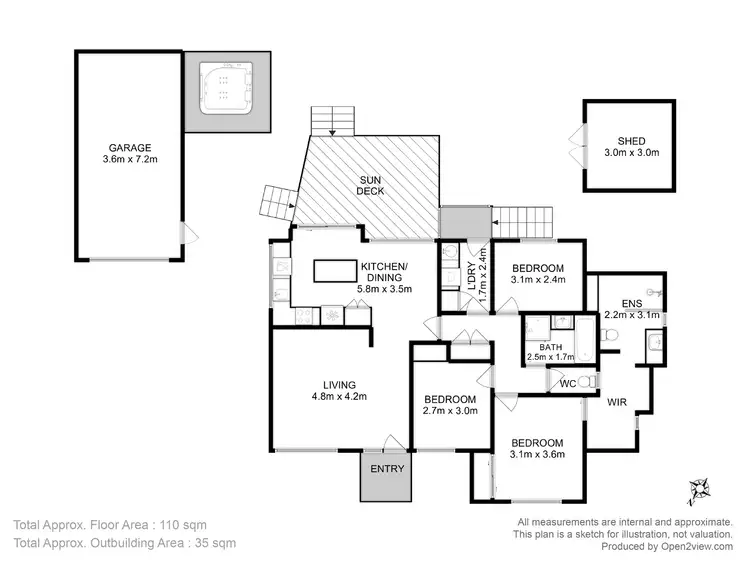 Floorplan of Homely house listing, 18 Haber Street, Midway Point TAS 7171