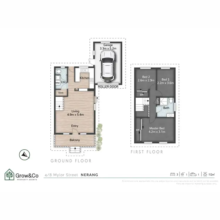 Floorplan of Homely townhouse listing, 4/8 Mylor Street, Nerang QLD 4211