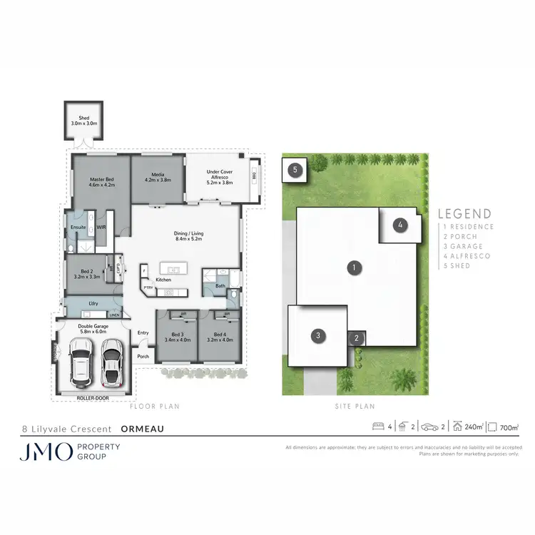 Floorplan of Homely house listing, 8 Lilyvale Crescent, Ormeau QLD 4208