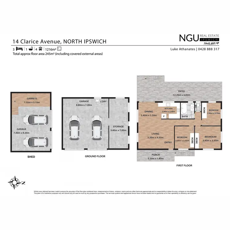 Floorplan of Homely house listing, 14 Clarice Avenue, North Ipswich QLD 4305
