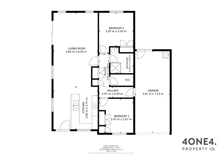 Floorplan of Homely unit listing, 3/107 Gunn Street, Bridgewater TAS 7030