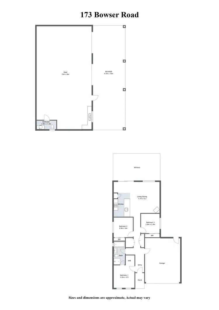 Floorplan of Homely house listing, 173 Bowser Road, North Wangaratta VIC 3678