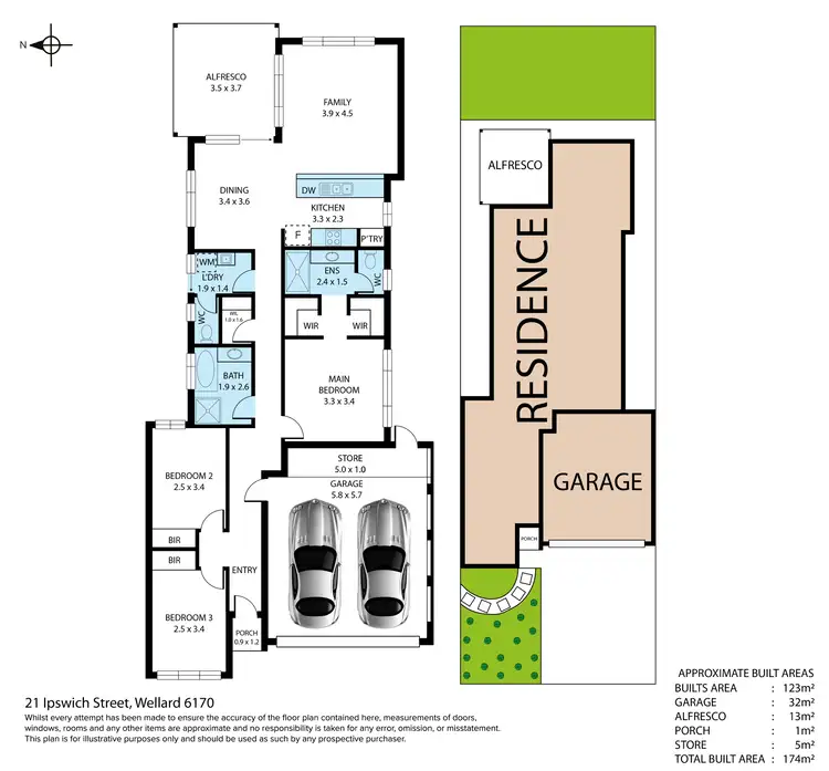 Floorplan of Homely house listing, 21 Ipswich Street, Wellard WA 6170