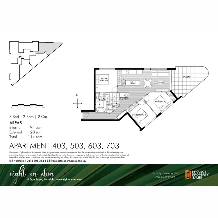 Floorplan of Homely apartment listing, 403/8 Eton Street, Nundah QLD 4012